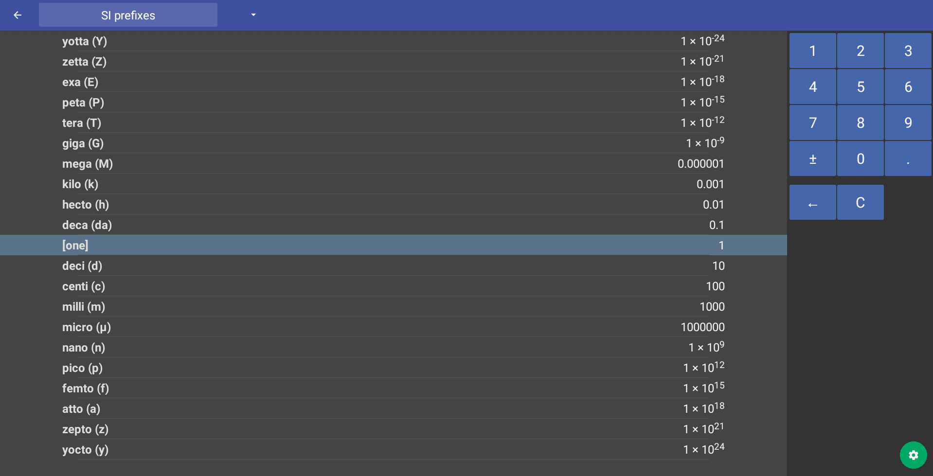 Super Unit Converter on Chrome OS