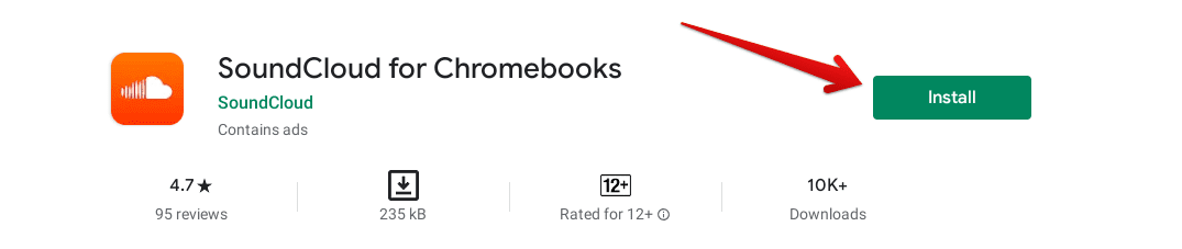 Installing SoundCloud on Chrome OS