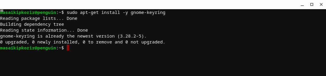 installing gnome keyring