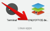 OnlyOffice installed on Chrome OS