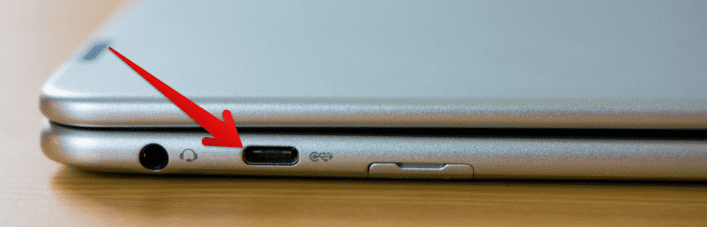 USB-C port in a Chromebook