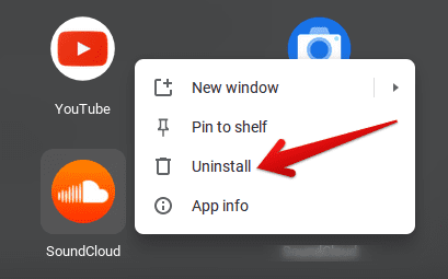 Uninstalling SoundCloud