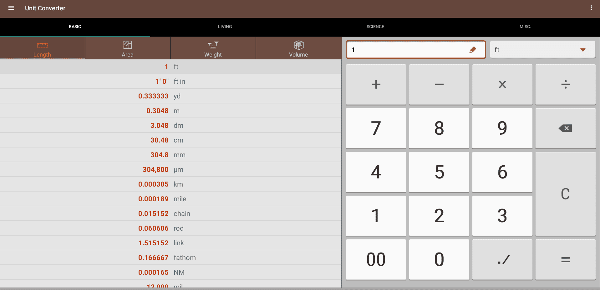 Unit Converter on Chrome OS