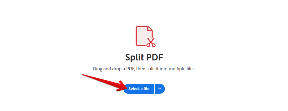 Uploading the PDF file to Adobe Acrobat