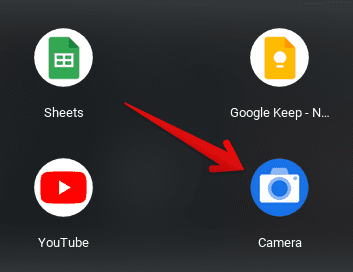 Launching the Chrome OS camera