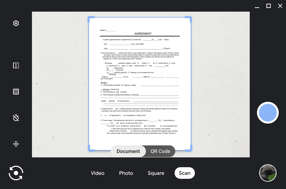 scan documents using chromebooks camera