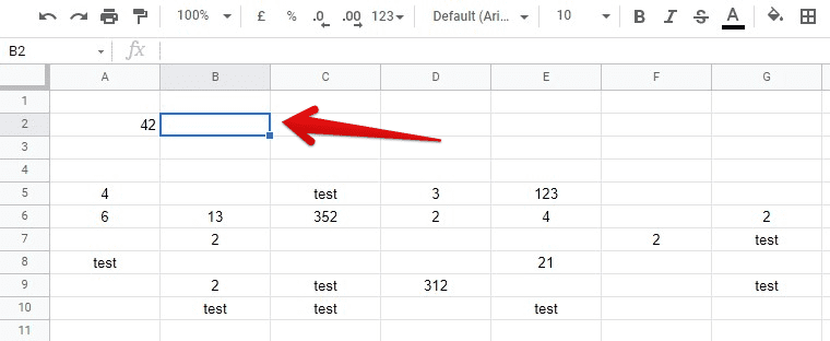 Selecting Second Blank Cell