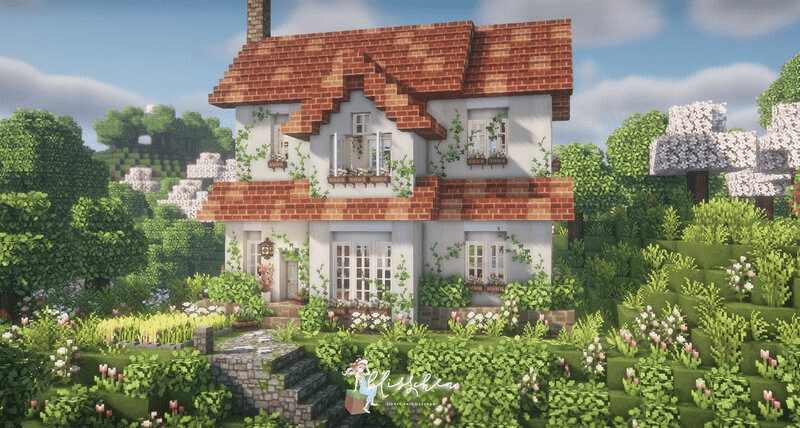 A Cool Minecraft House (Source Hypenoon)