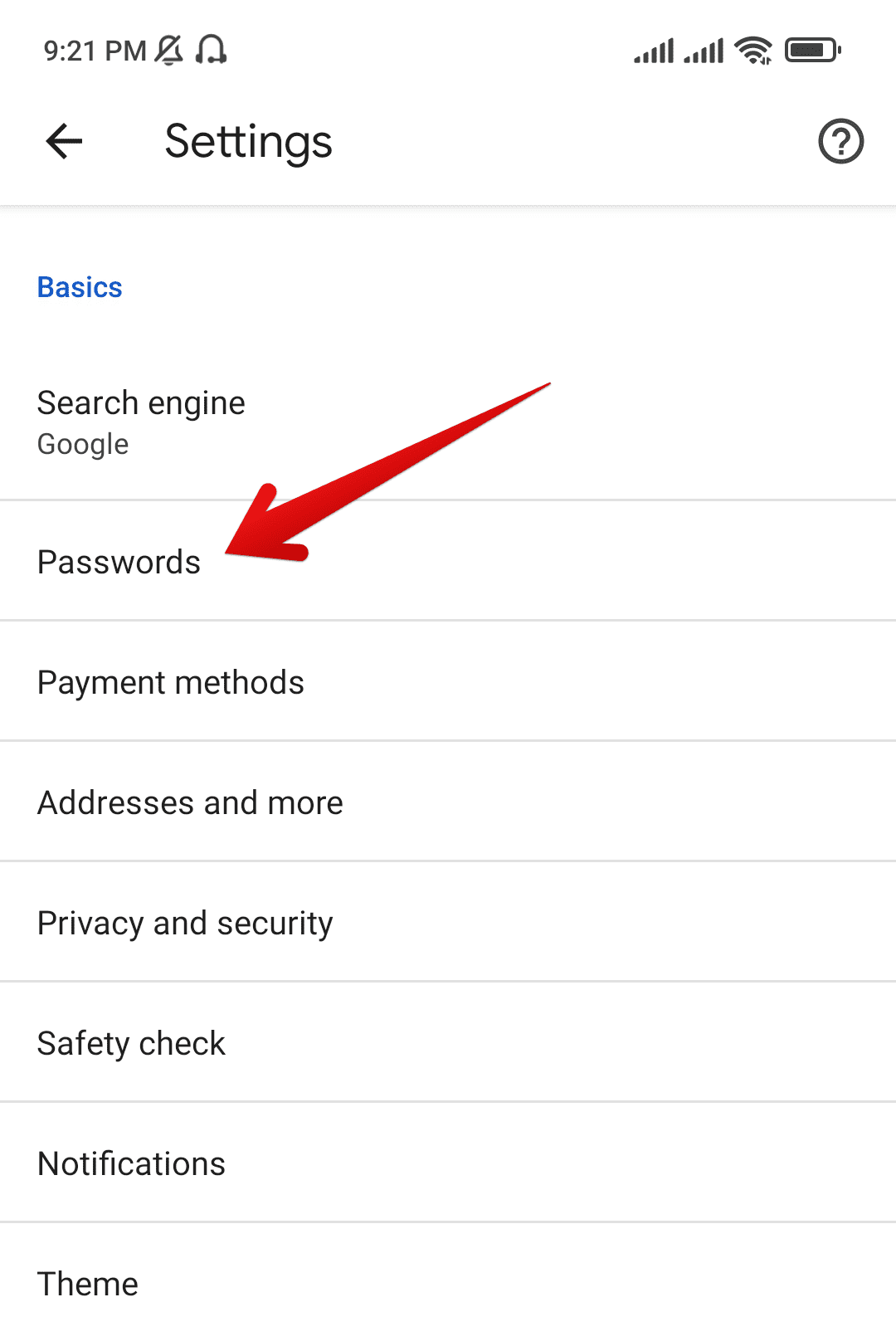 Basic Settings Section