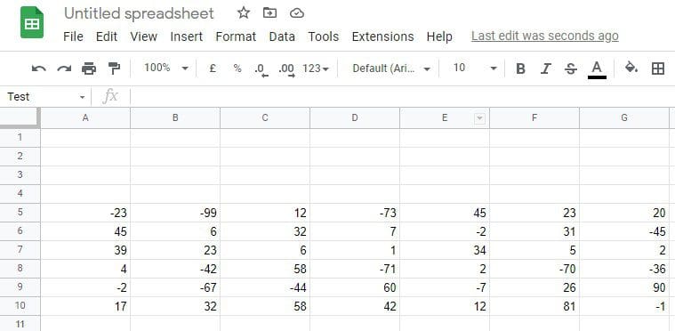 Google Sheets for numerical use case