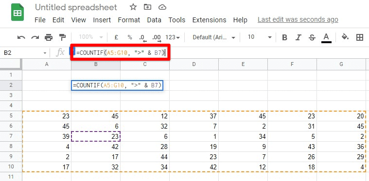 Implementing COUNTIF function for reference use case