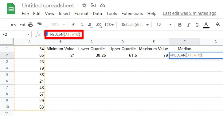 Implementing MEDIAN function