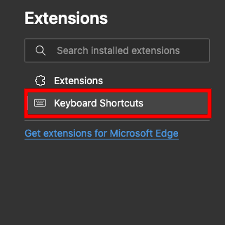 keyboard shortcuts