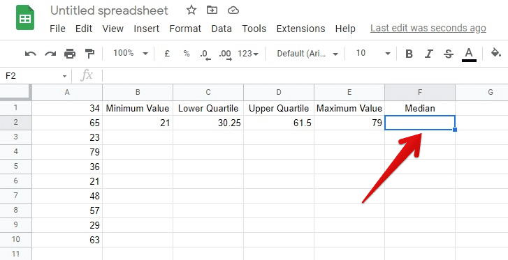 Selecting a cell for median