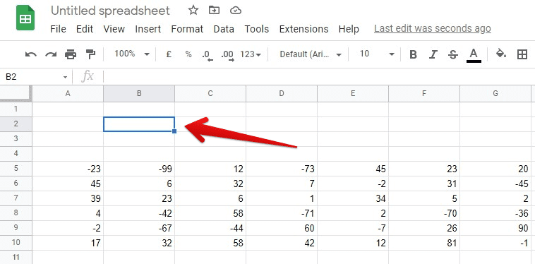 Selecting a cell for numerical use case