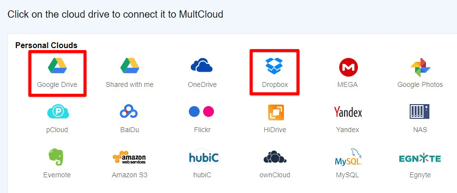 Adding Dropbox and Google Drive