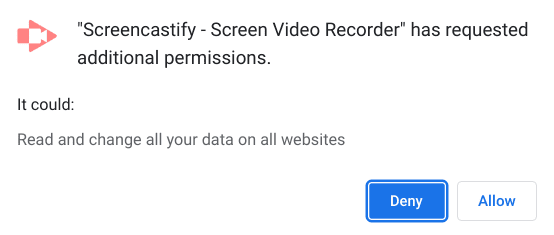 Allowing additional permissions