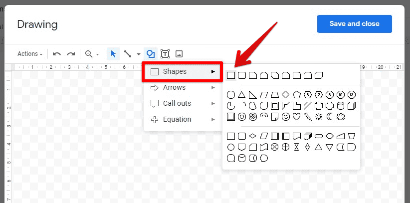 Drawing a rectangle