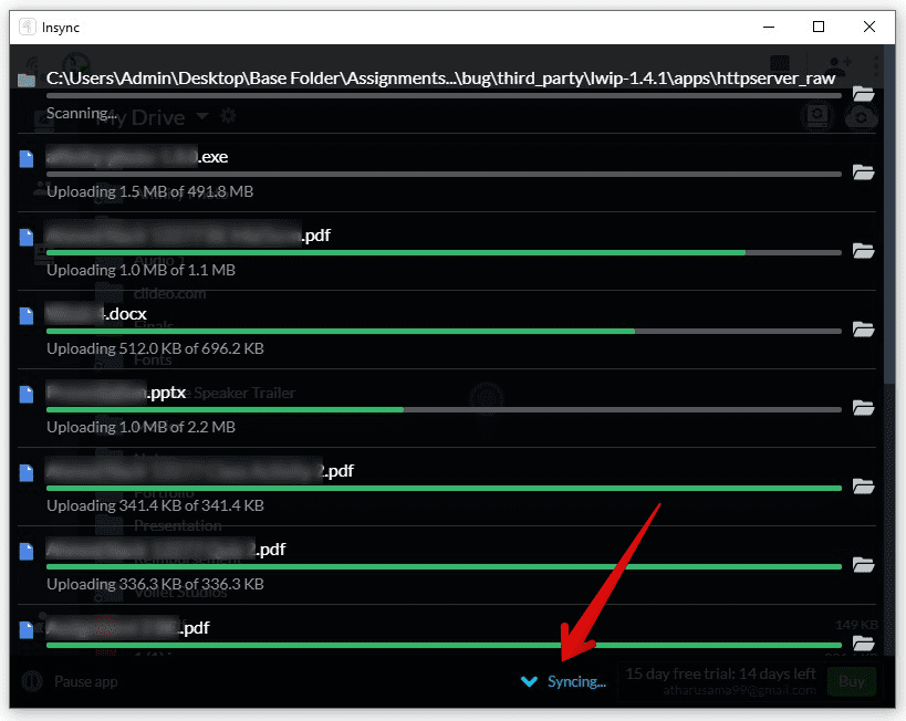 Pasting files to base folder