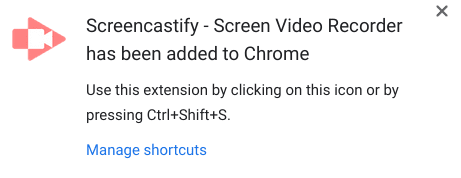 Screencastify installed