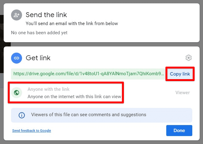 Link permissions