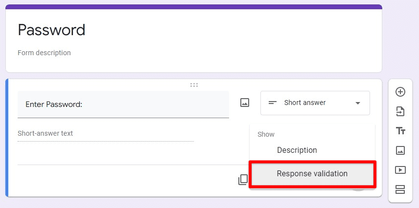 Opening response validation