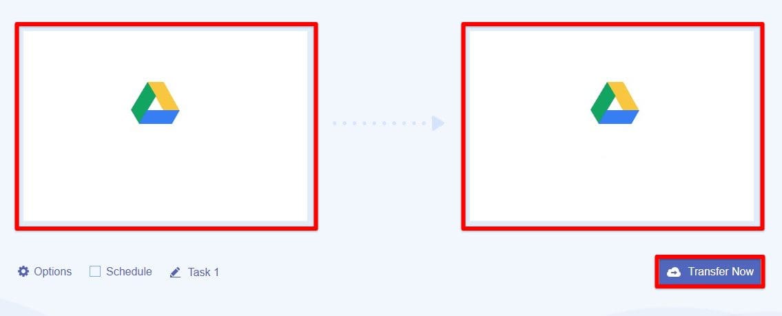 Transferring from primary to secondary account