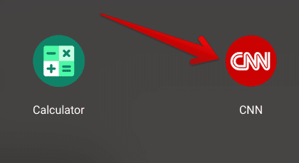 CNN app installed
