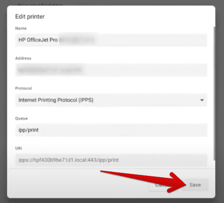 Double-checking the specifics of the printer