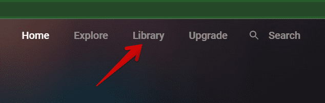 Library tab