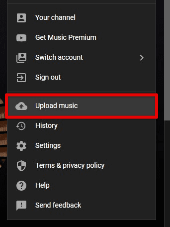 Upload music