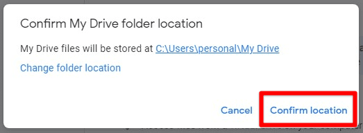 Confirming location for mirrored files
