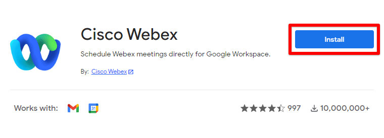 Installing Cisco Webex