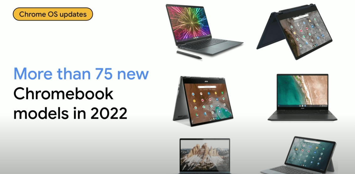New Chromebook releases in 2022