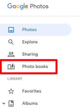 Photo books tab