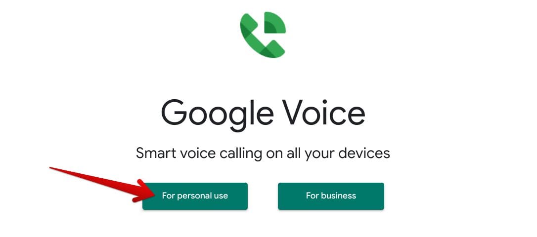 Google Voice for personal use