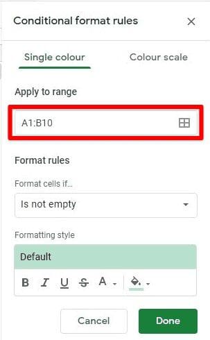 Identifying the correct range