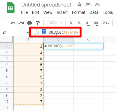 Implementing UNIQUE function for a single column