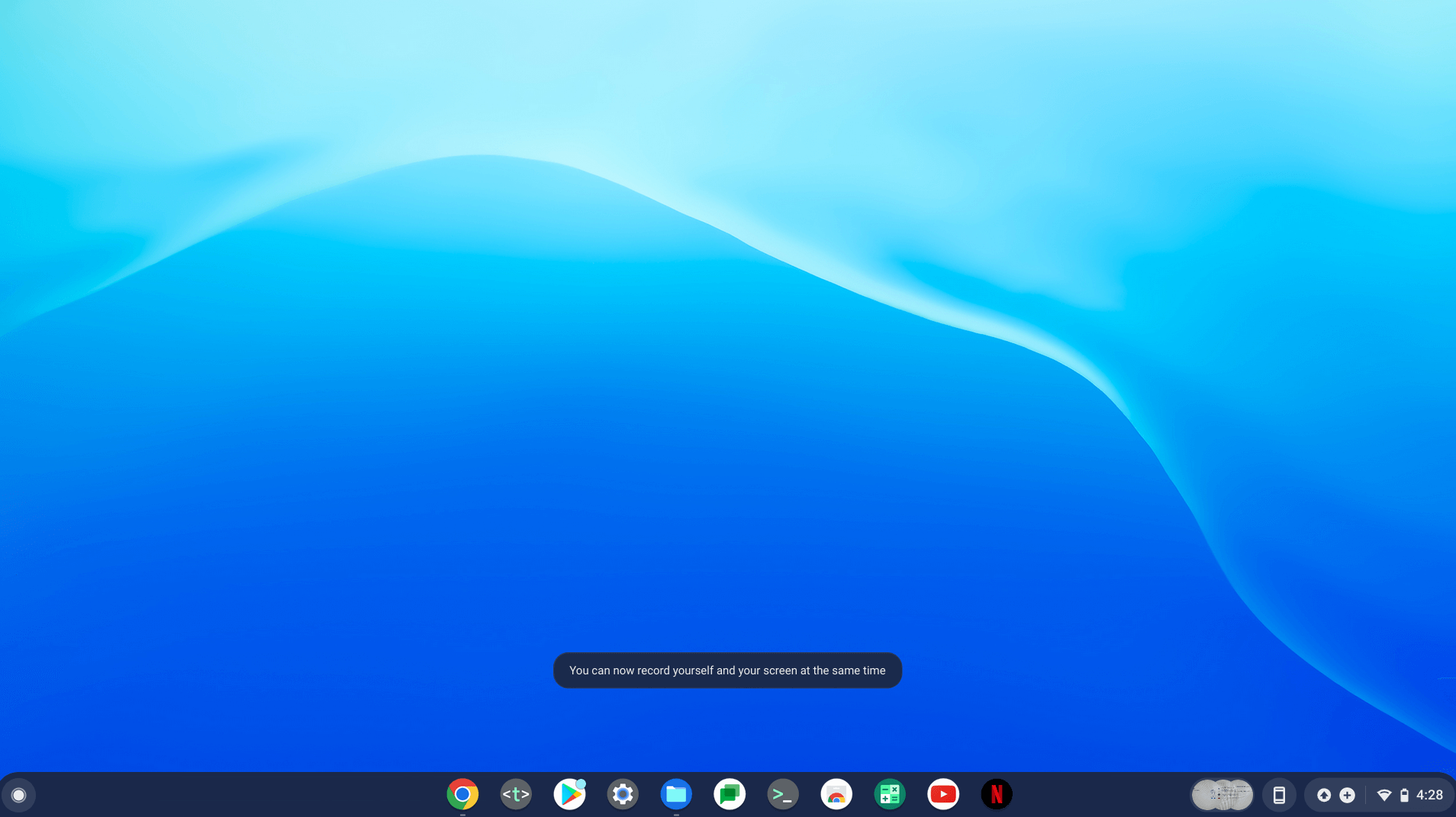 ChromeOS interface