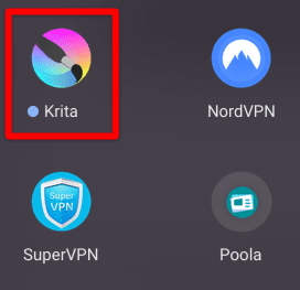 Krita installed on ChromeOS