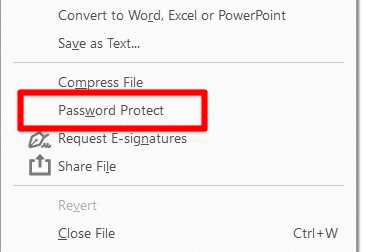 Password protect tab