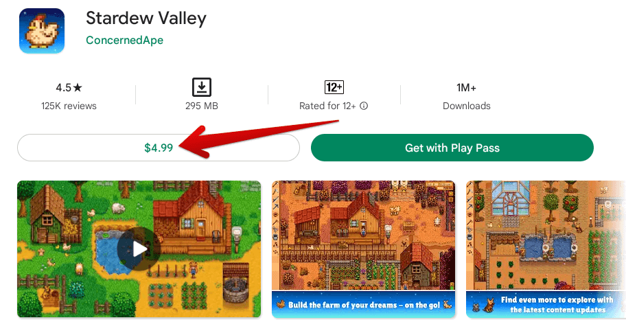 Purchasing Stardew Valley