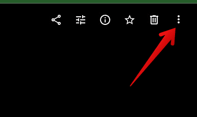 Three-dot icon on desktop