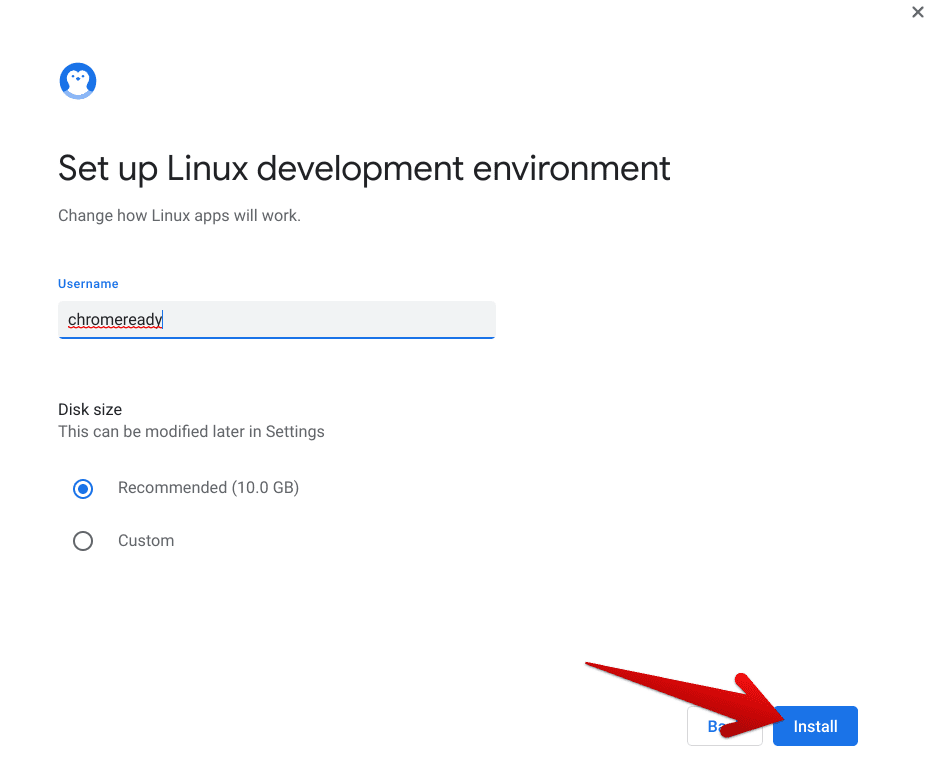 Tweaking the installation parameters