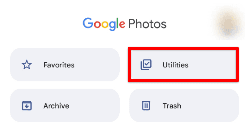 Utilities button