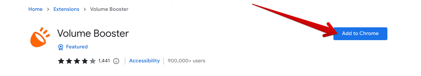 Adding Volume Booster to Chrome