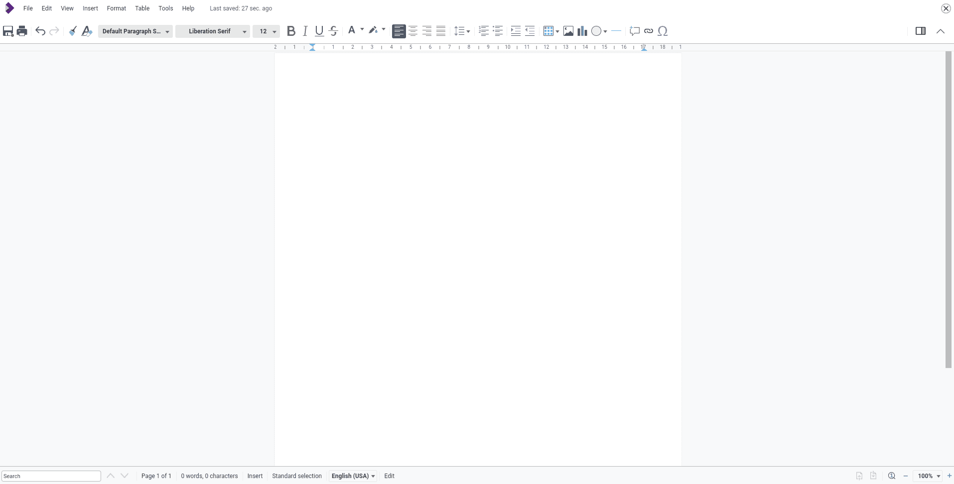 Collabora Office text editor