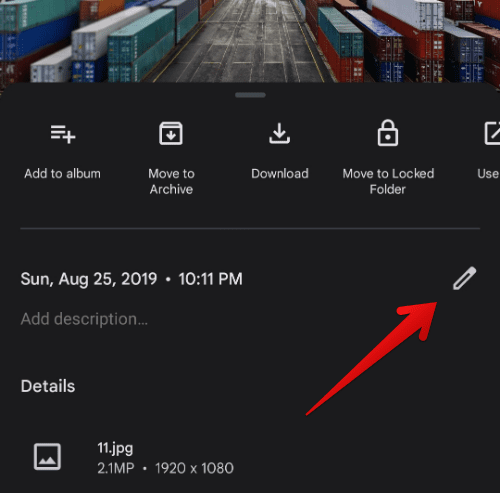 Editing timestamp on mobile