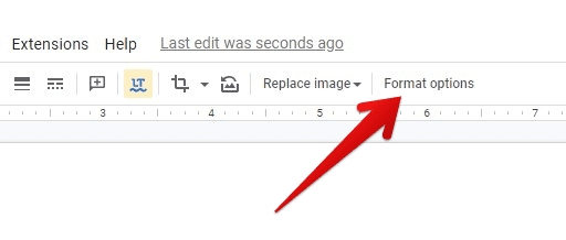 Format options button
