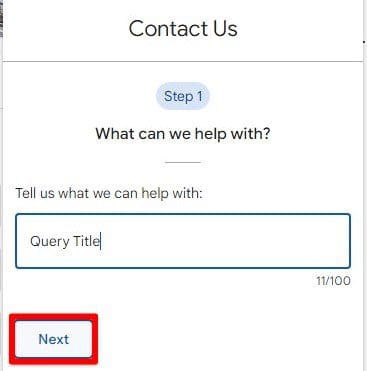 Providing query title